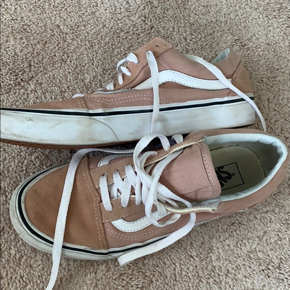 Pink Old School Vans Size9 women’s